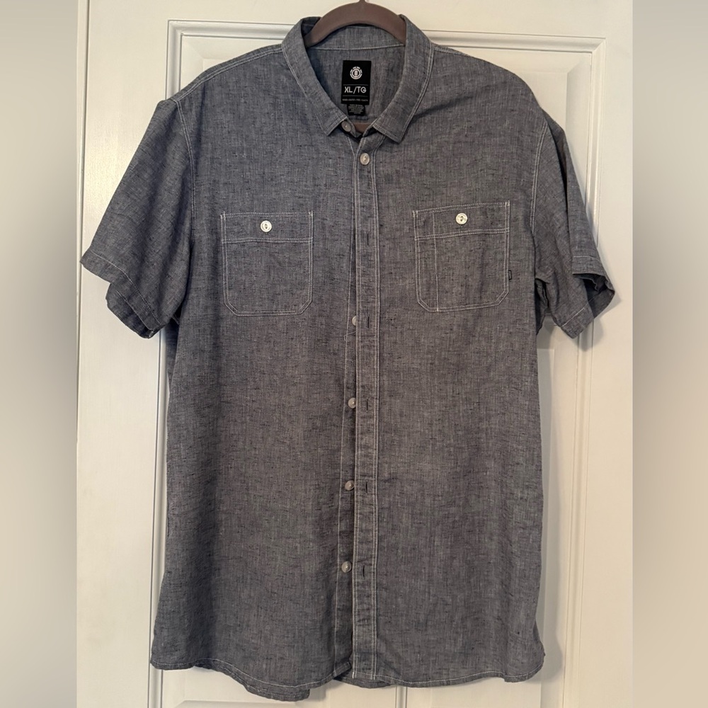 Element Men's Charcoal Button Down Shirt